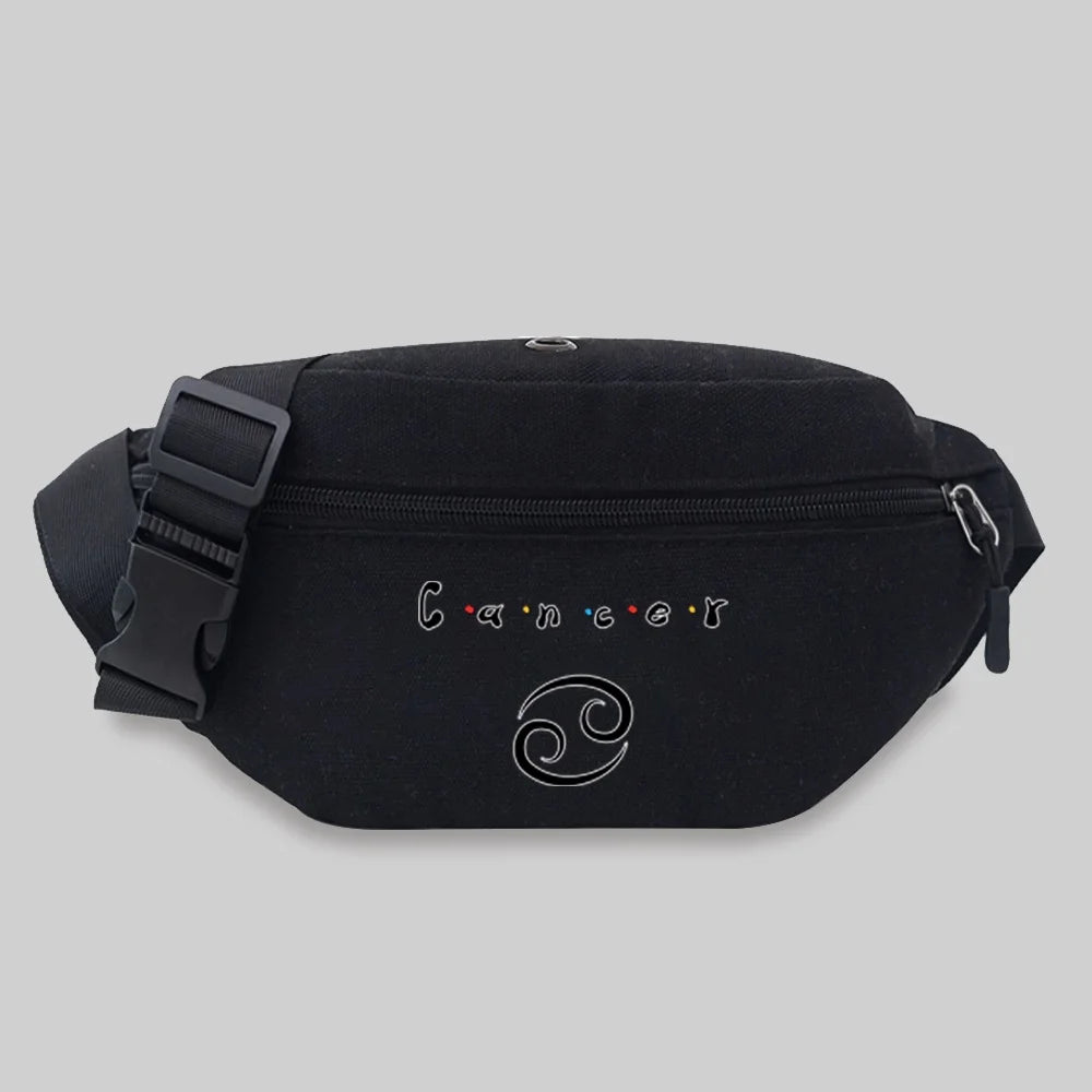 Women's Constellation Waist Bag Outdoor Crossbody Handbag