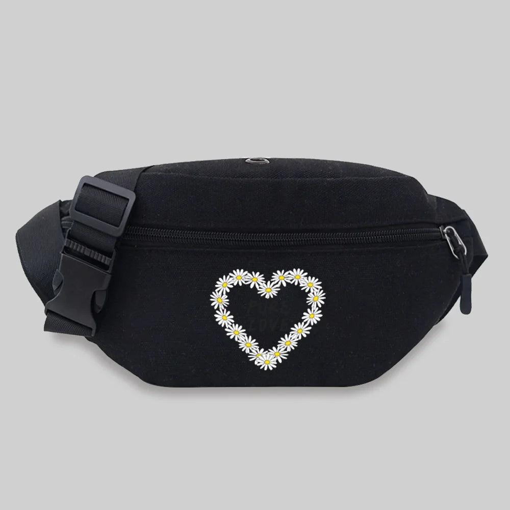 Women's Daisy Series Waist Bag Crossbody Chest Messenger Bag