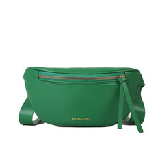Women's Waist Bags Summer Small Chest Bag Solid Green