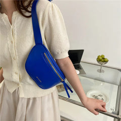 Women's Waist Bags Summer Small Chest Bag Solid Green