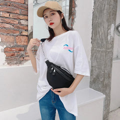 Women's Waist Bags Cross Body Purse Big Capacity Nylon Metal Buckle Bag