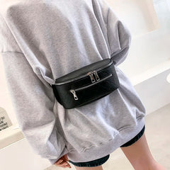 Stylish Leather Fanny Pack Crossbody Bag
