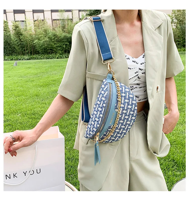 Leather Fanny Pack Waist Bag Shoulder Crossbody Women Belt Bag