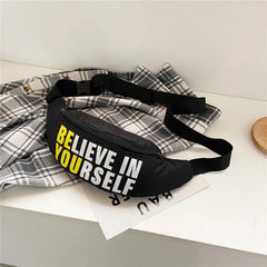Women's Nylon Waist Bag Leisure Crossbody Chest Fanny Pack