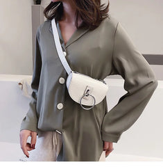 Women's Waist Packs Bag Crossbody Bags PU Leather Small Lady Shoulder Messenger