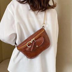 Women's Waist Packs Bag PU Leather Crossbody Bags