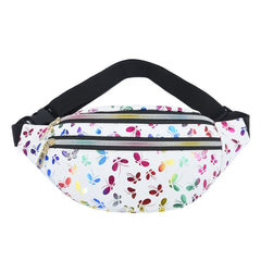 Women's Butterfly Print Waist Pack Crossbody Bag