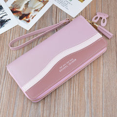 Women's Long Zipper Tassel Wallet Clutch Large Capacity Purse Phone Bag