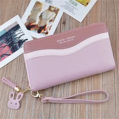 Women's Long Zipper Tassel Wallet Clutch Large Capacity Purse Phone Bag
