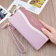 Women's Long Zipper Tassel Wallet Clutch Large Capacity Purse Phone Bag