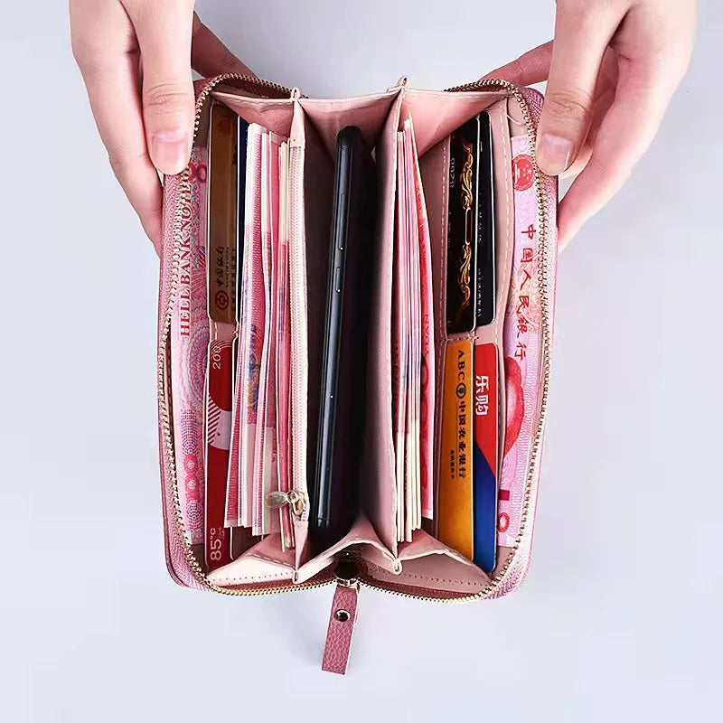 Women's Wallet Ladies Mobile Phone Bag Long Printing Clutch Bag