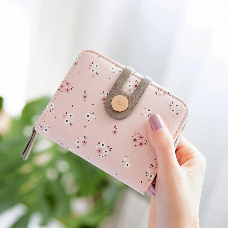 Women's Wallet Print Zipper Buckle Wallet PU Wallet