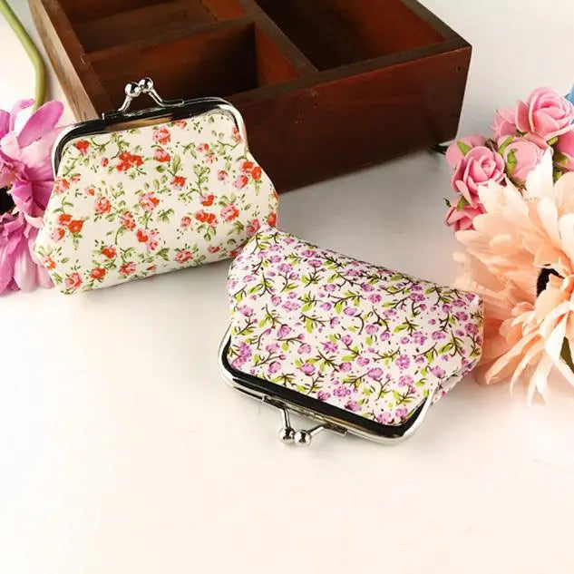 Flower Lady Hasp Women Wallet Purse Retro Vintage Bag Clutch Wallet