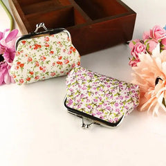 Flower Lady Hasp Women Wallet Purse Retro Vintage Bag Clutch Wallet