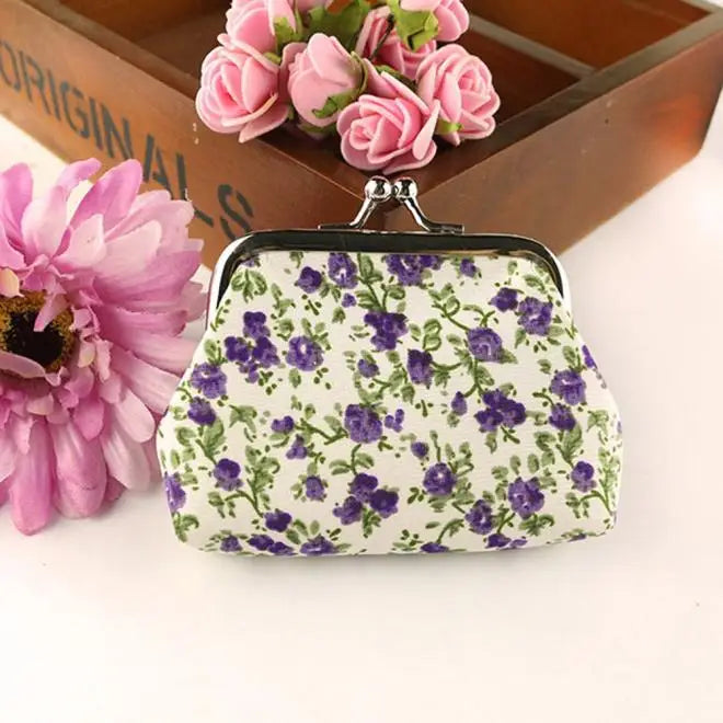 Flower Lady Hasp Women Wallet Purse Retro Vintage Bag Clutch Wallet