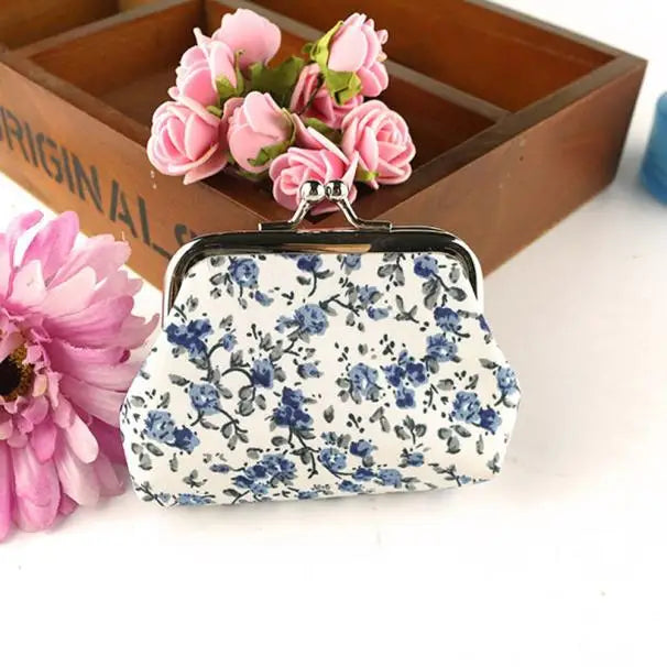 Flower Lady Hasp Women Wallet Purse Retro Vintage Bag Clutch Wallet