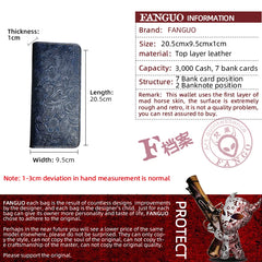 Leather Long Style Men's Wallet