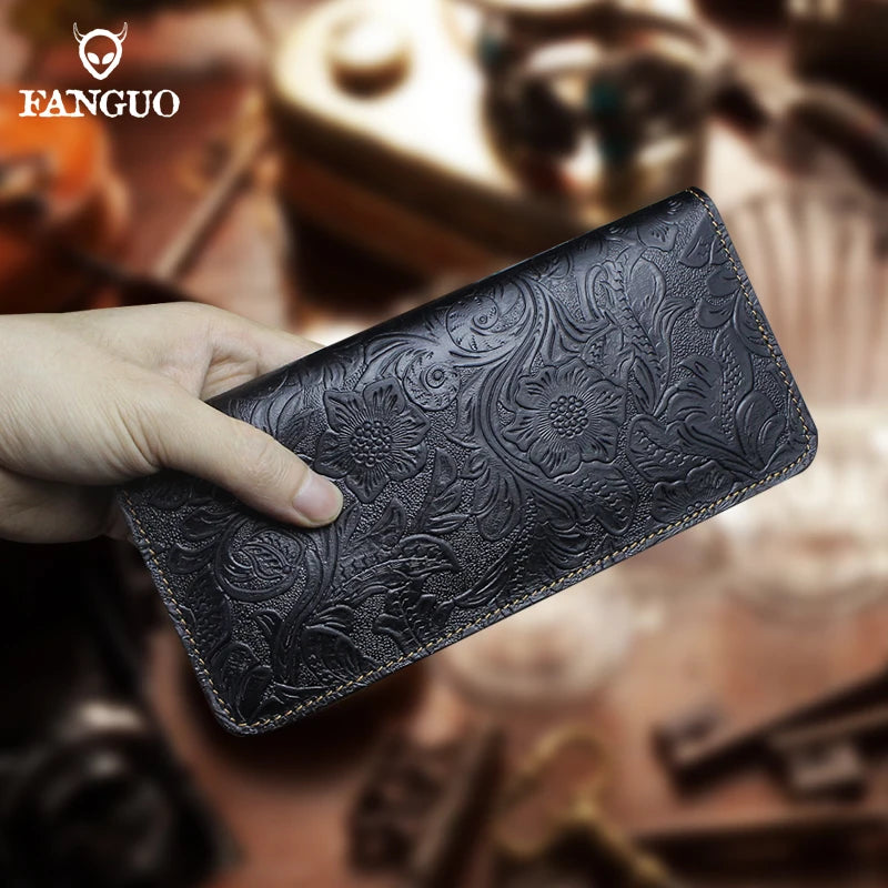 Leather Long Style Men's Wallet