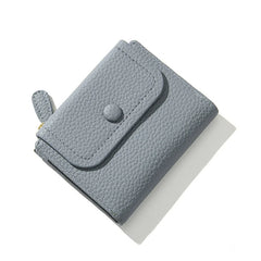 Women's PU Leather Wallet Short Money Bag Card Holder Zipper Coin Purse