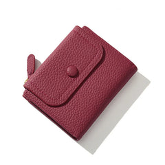 Women's PU Leather Wallet Short Card Holder Money Bag Coin Purse