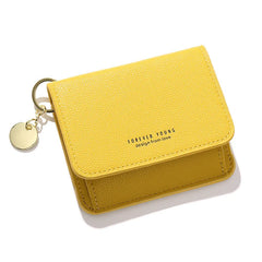 Women's Short Purse Japanese Mini Three Fold Small Card Bag Coin Purse