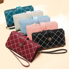 Leather Clutch Long Wallet Phone/Cards
