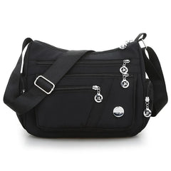 Waterproof Nylon Shoulder Bag for Women Casual Crossbody Sling Messenger Bag