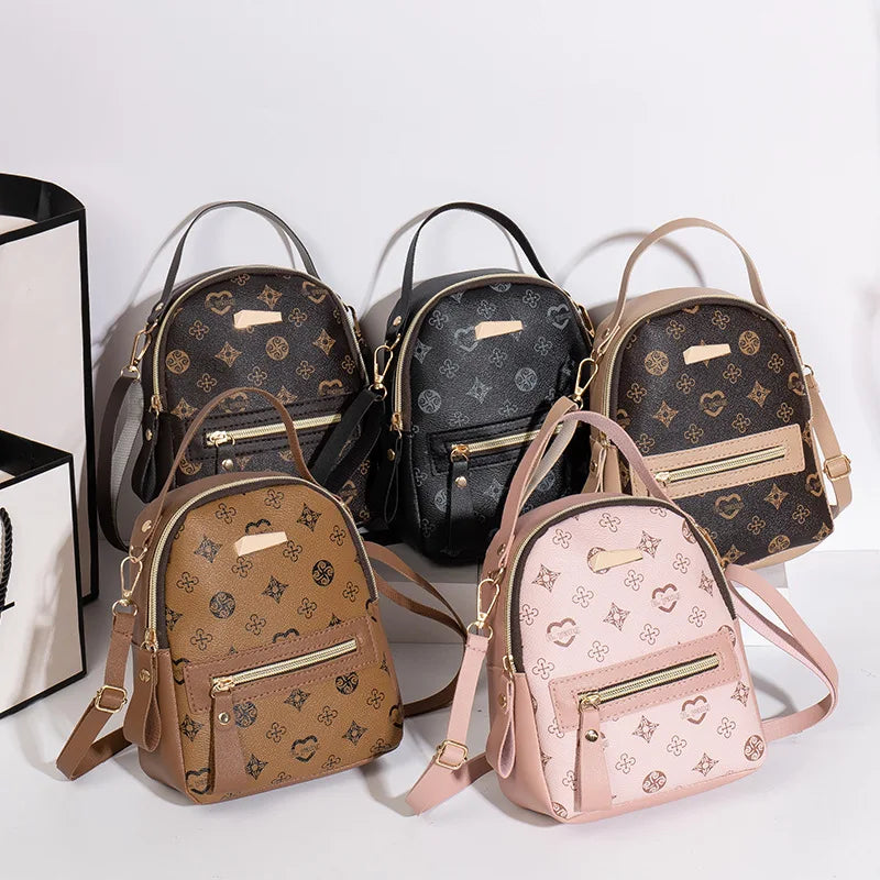 Pink Work Backpack & Commuter Purse, Adjustable Strap