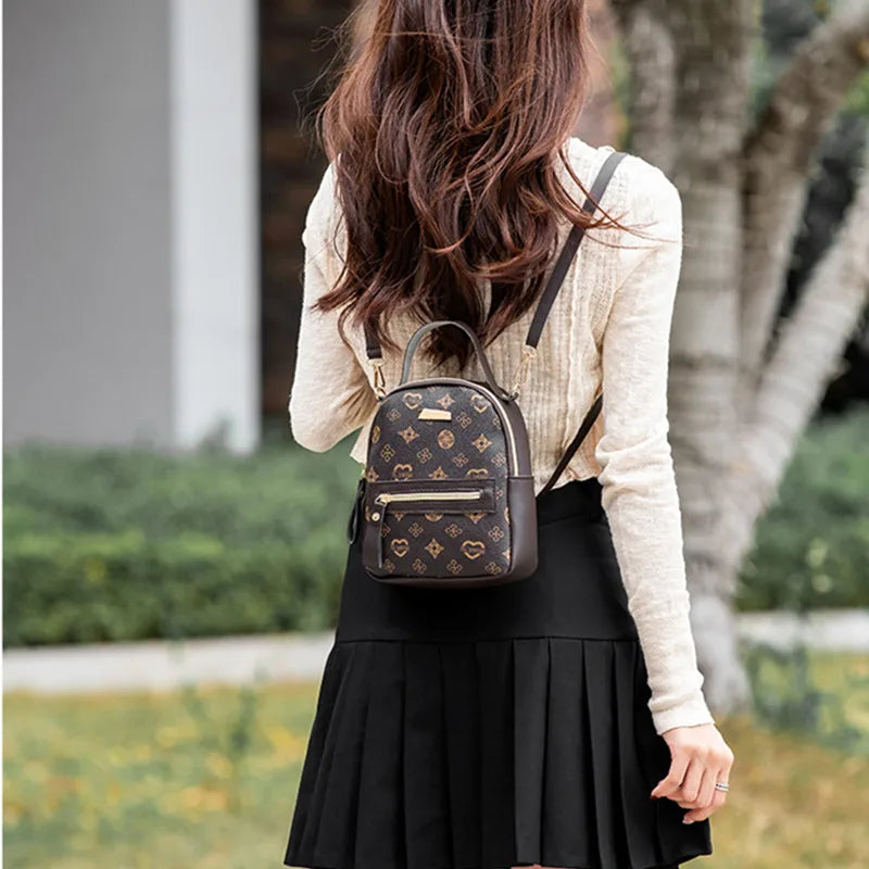 Pink Work Backpack & Commuter Purse, Adjustable Strap