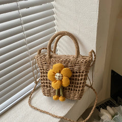 Women's Woven Bag Hand-held Cross Bag Straw Bag