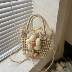 Women's Western Style Straw Crossbody Bag