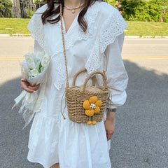 Women's Western Style Straw Crossbody Bag