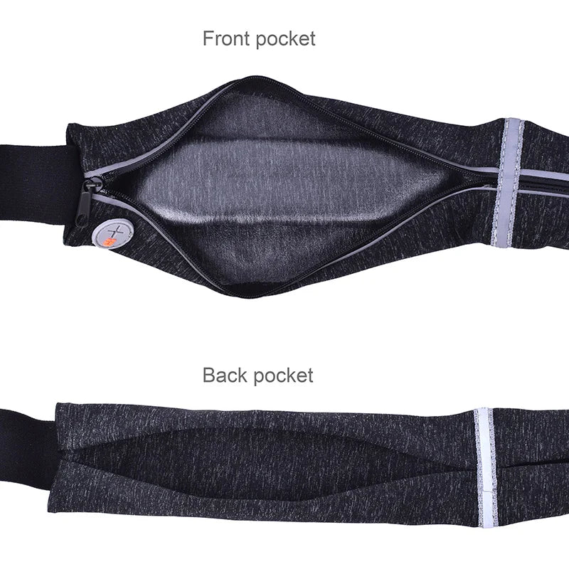 Women's Yoga Gym Hidden Travel Belt Waist Bag Waterproof Phone Waist Pouch