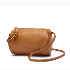 Women's Zipper Pockets Crossbody Bag Retro Oil Wax Leather Handbag