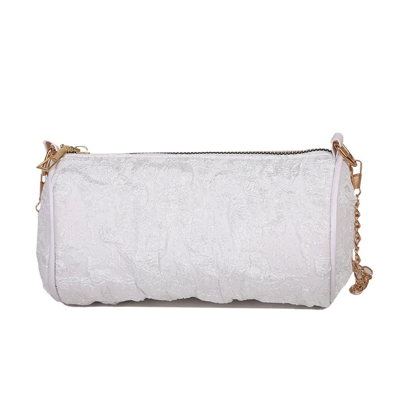 Women's Cotton Chain Messenger Bag Shoulder Armpit Bag