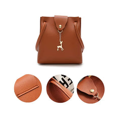 Women's Deer Bucket Bag One Shoulder Diagonal Bag Mobile Phone Female Bag