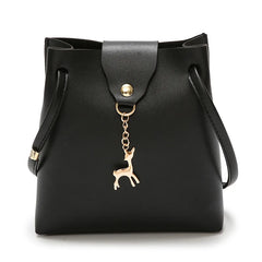 Women's Deer Bucket Bag One Shoulder Diagonal Bag Mobile Phone Female Bag