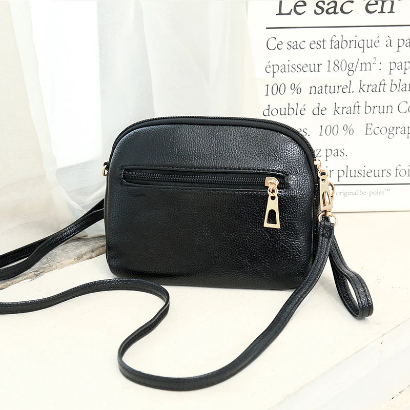 Retro Shoulder Bag Multi-layer Diagonal Large Capacity Messenger Female Bag