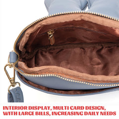 Women's Mini Bucket Bag Rabbit Ear Crossbody Messenger Bag
