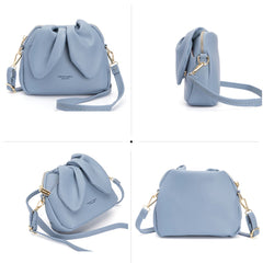 Women's Mini Bucket Bag Rabbit Ear Crossbody Messenger Bag