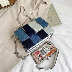 Women's Small Square Crossbody Bag Single Shoulder Bag