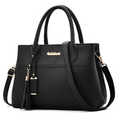 Women's PU Leather Shoulder Bag Handbag Mom Messenger Bag