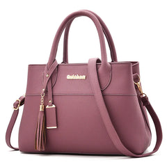 Women's PU Leather Shoulder Bag Handbag Mom Messenger Bag