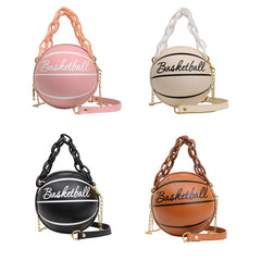 Women's Basketball Shoulder Bag Chain Totes Purse Crossbody Handbags
