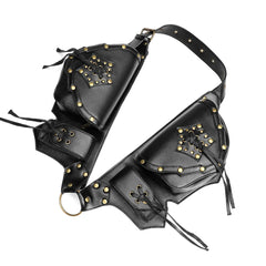 Steampunk Tactical Waist Bag for Outdoor Cycling