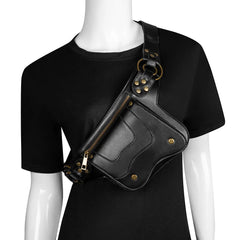 Steampunk Waist Bag Gothic Chest Bum Bag