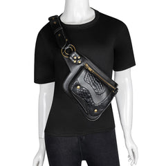 Steampunk Waist Bag Tactical Chest Bag Outdoor Travel Gothic Waist Bag