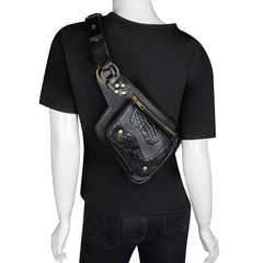 Steampunk Waist Bag Gothic Chest Bum Bag