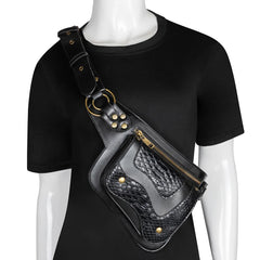 Steampunk Waist Bag Tactical Chest Bag Outdoor Travel Gothic Waist Bag