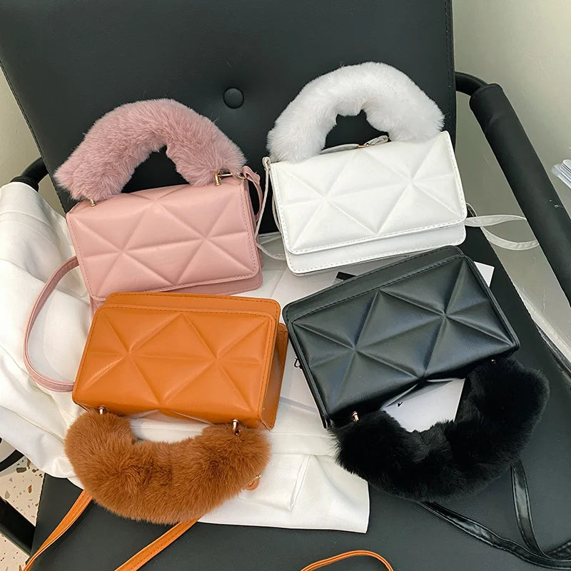 Ethnic Women's Shoulder Bag Autumn Winter Literature Shoulder Bag